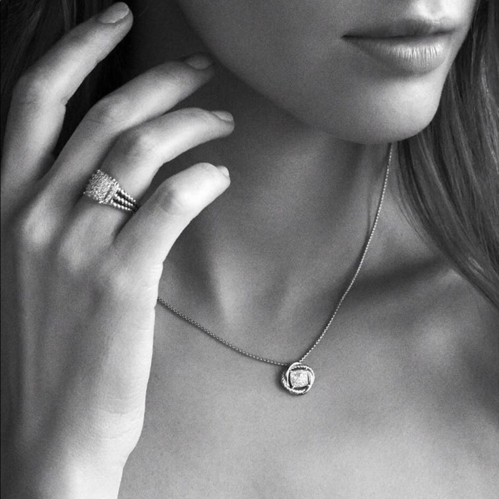David Yurman diamond infinity necklace